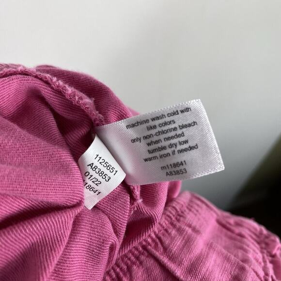 Lane Bryant Plus Size 18 20 Soft Slub Pull On Shorts Pink Drawstring Waist - Picture 7 of 7